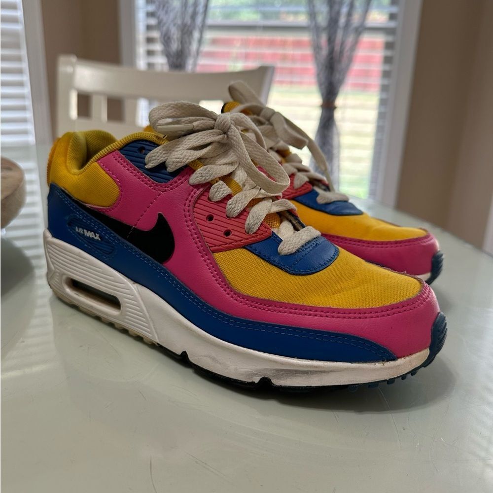 5Y Nike Air Max 90 Colorful Sneakers - Picture 12 of 16
